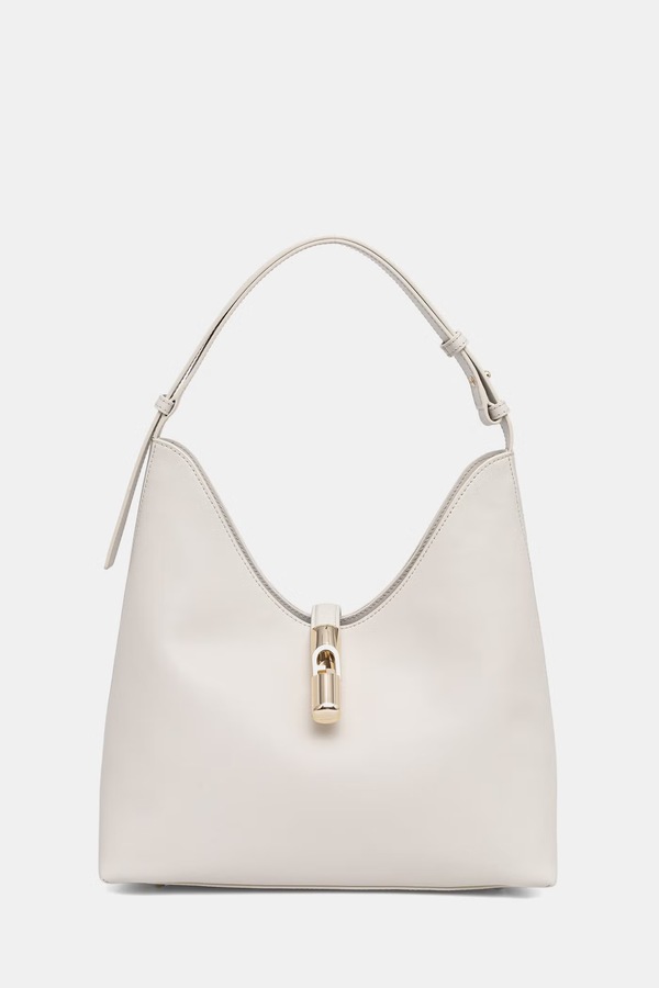 Сумочка hobo жіноча шкіряна Furla колір білий