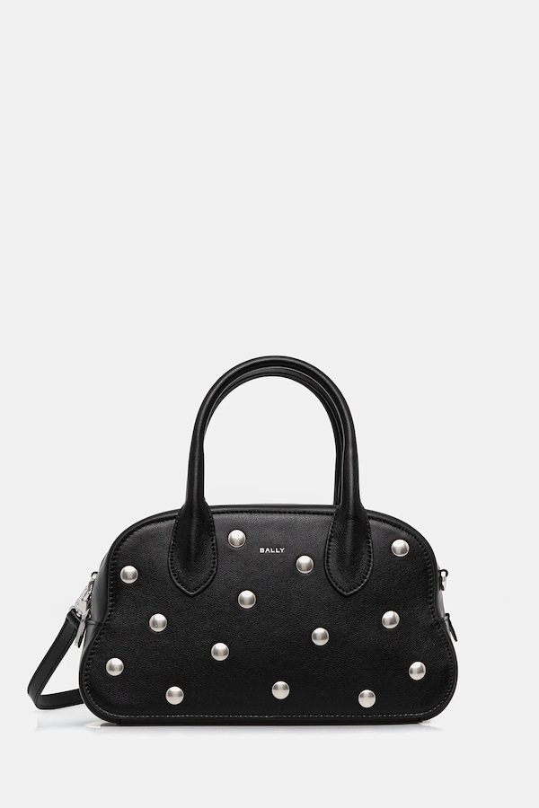 Шкіряна сумочка Bally колір чорний