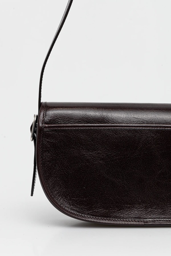 Шкіряна сумочка Bally колір коричневий фото 2