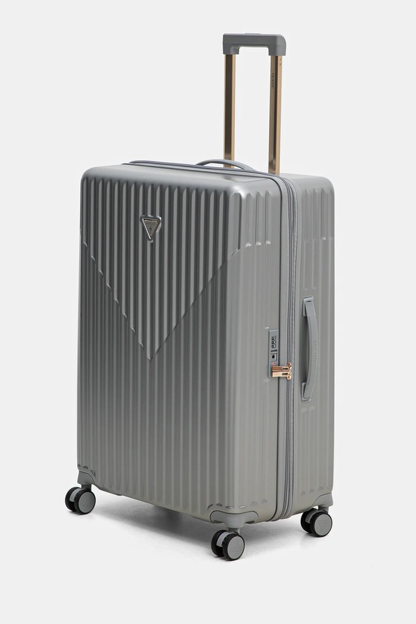 Валіза Guess 77x46x33 см колір срібний фото 3