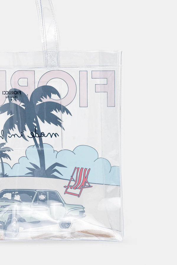 Сумочка Fiorucci Beach Print Pvc Tote цвет прозрачный фото 2