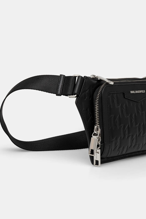 Шкіряна сумка Karl Lagerfeld K/LOOM колір чорний фото 2