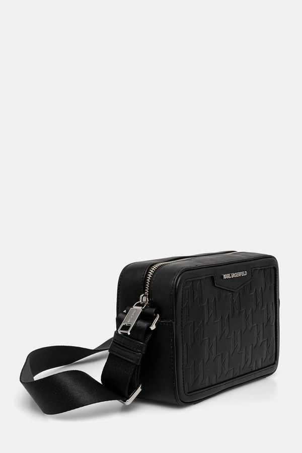 Сумка чоловіча шкіряна Karl Lagerfeld K/LOOM колір чорний фото 2