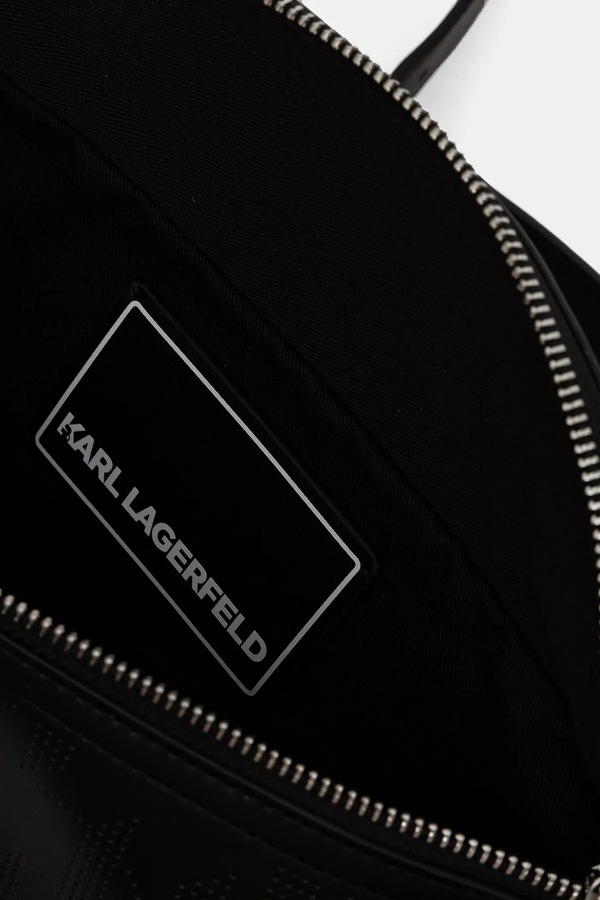 Сумка на пояс Karl Lagerfeld K/PLAK колір чорний фото 4