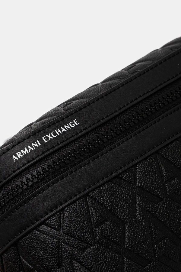 Сумка на пояс Armani Exchange колір чорний фото 2
