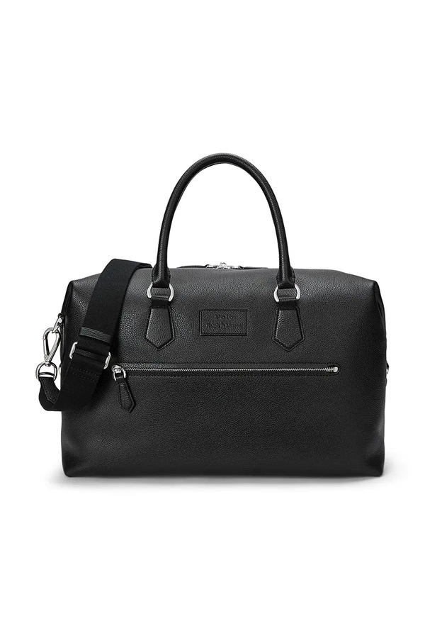 Кожаная сумка Polo Ralph Lauren 36,8 x 29,2 x 18,4 cm цвет черный