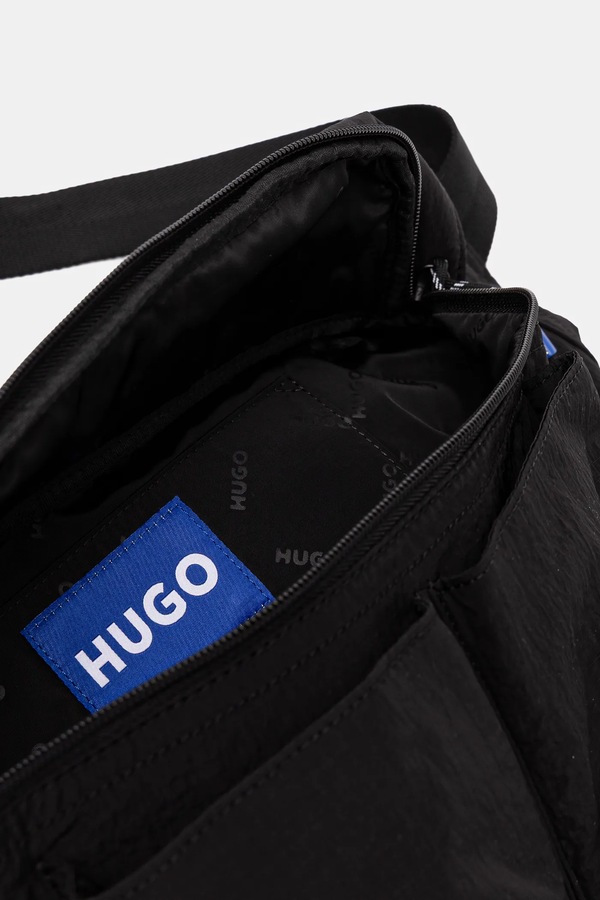 Сумка на пояс HUGO Blue колір чорний фото 4