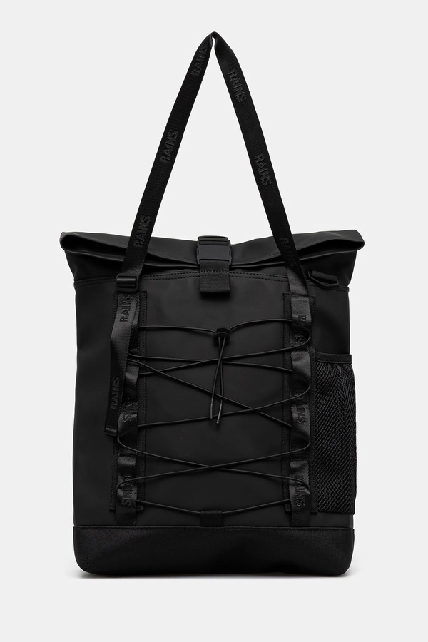 Сумка Rains Trail Rolltop Tote Bag W3 колір чорний