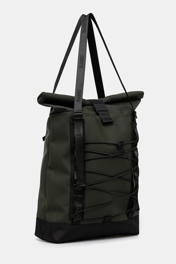 Сумка Rains Trail Rolltop Tote Bag W3 колір зелений