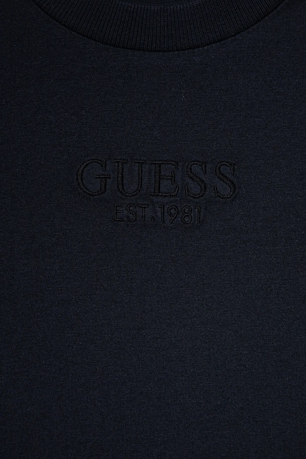 Детская хлопковая футболка Guess цвет синий фото 2