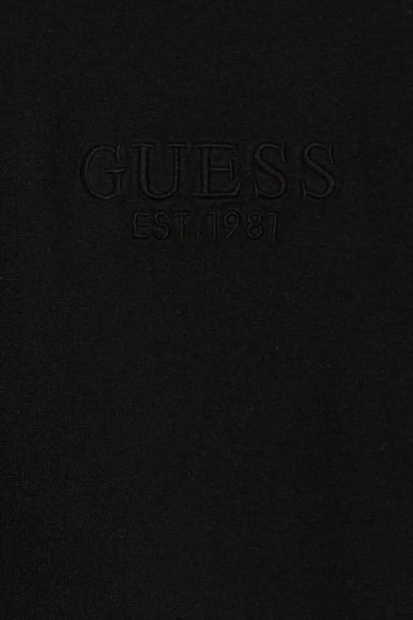 Дитяча бавовняна футболка Guess колір чорний фото 2