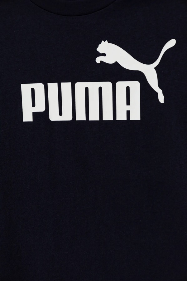 Дитяча бавовняна футболка Puma ESS No. 1 Logo Tee колір синій фото 3