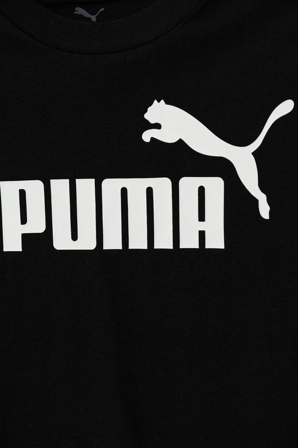 Дитяча бавовняна футболка Puma ESS No. 1 Logo Tee колір чорний фото 3