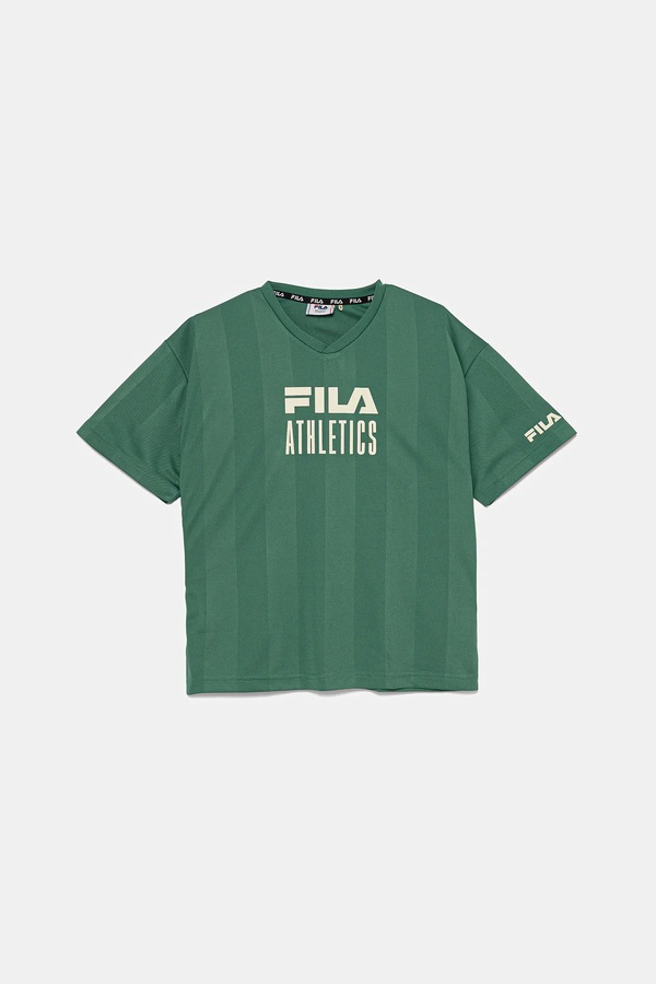 Дитяча футболка Fila IGGENSBACH колір зелений