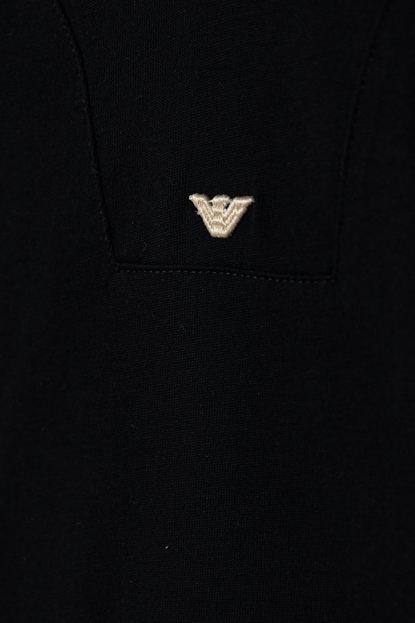 Дитяча бавовняна футболка Emporio Armani колір синій фото 3