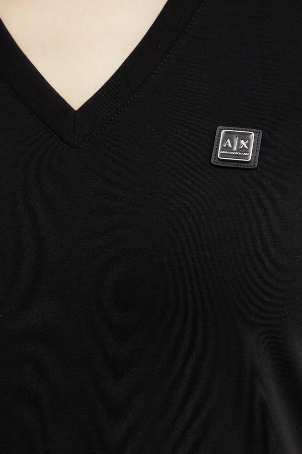 Футболка Armani Exchange колір чорний фото 4