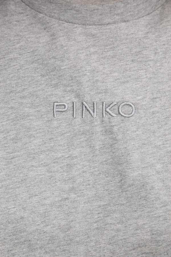 Бавовняна футболка Pinko колір сірий фото 4