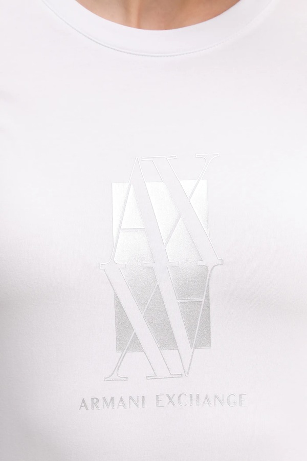 Футболка Armani Exchange колір білий фото 4