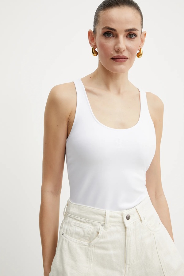 Топ Armani Exchange колір білий фото 4