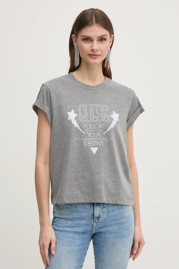 Футболка Guess колір сірий