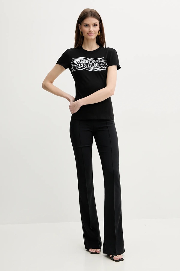 Футболка Versace Jeans Couture колір чорний