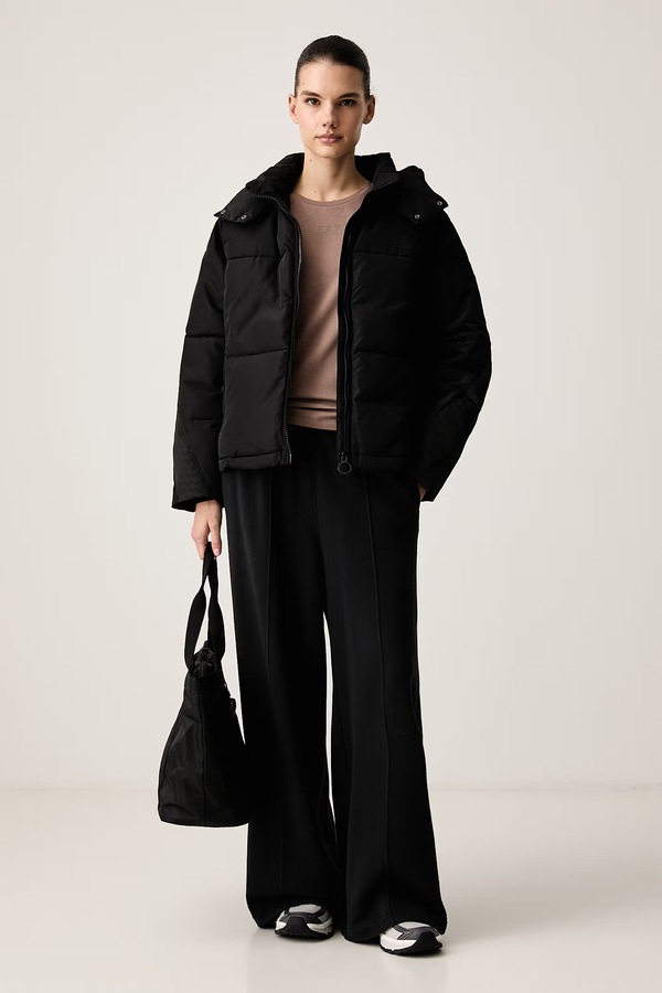 Футболка жіноча з бавовною EA7 Emporio Armani колір коричневий фото 2
