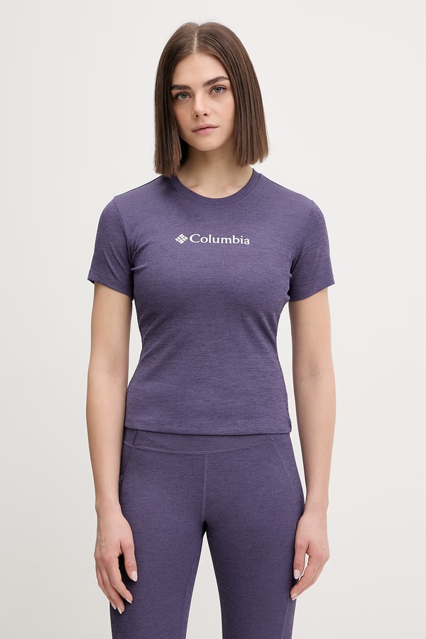 Спортивна футболка Columbia Move колір чорний