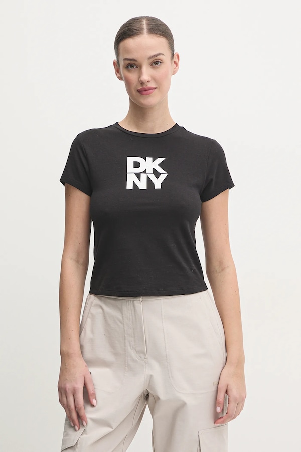 Футболка DKNY колір чорний