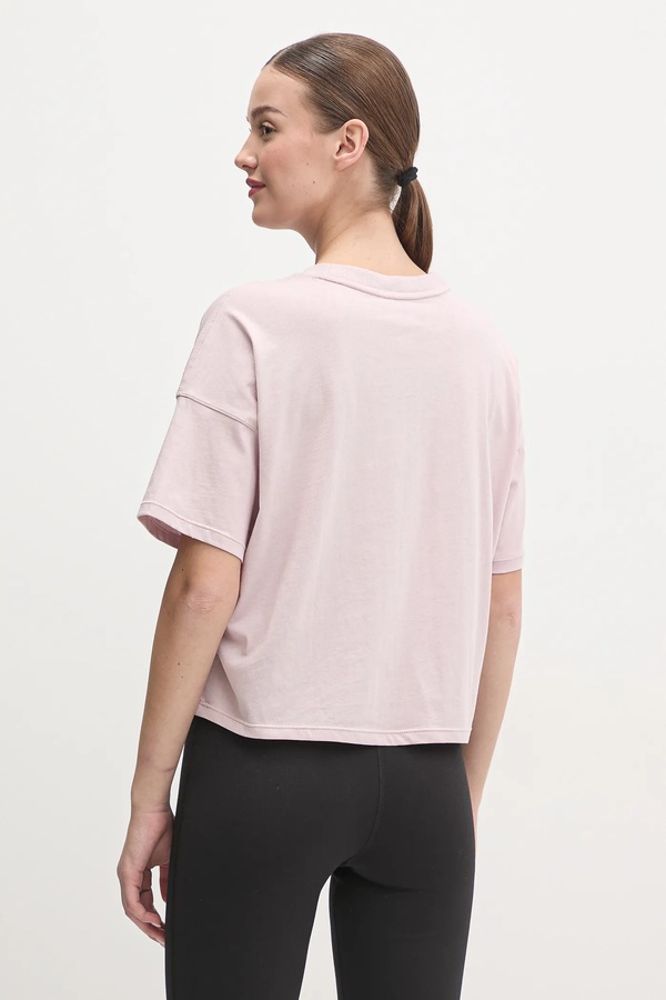 Бавовняна футболка DKNY колір рожевий фото 2