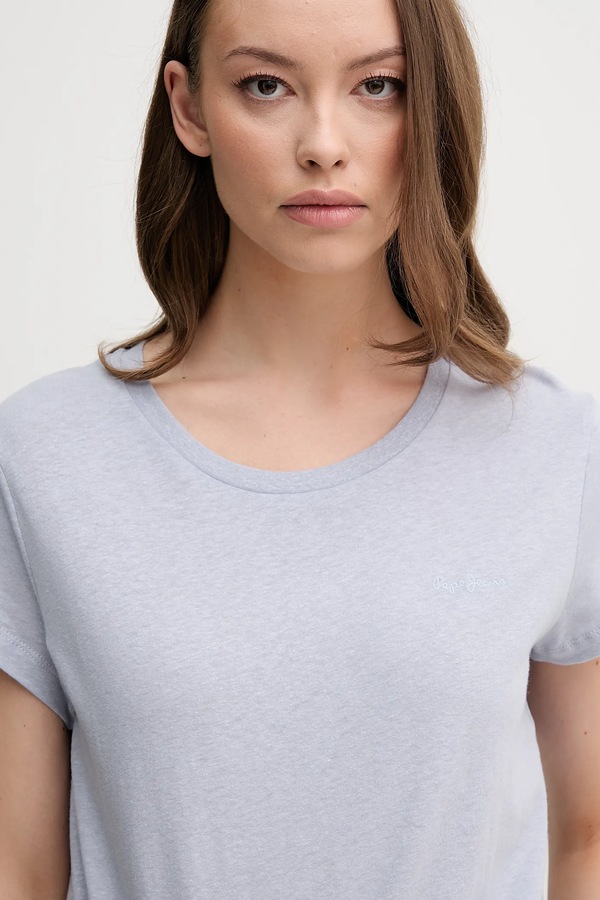 Льняна футболка Pepe Jeans MEGAN фото 4