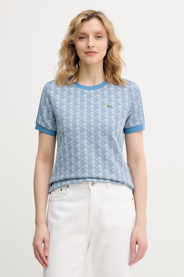 Футболка жіноча Lacoste колір блакитний