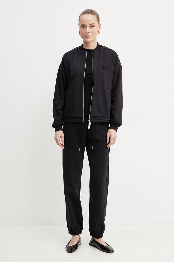 Бавовняна футболка MM by Max Mara колір чорний