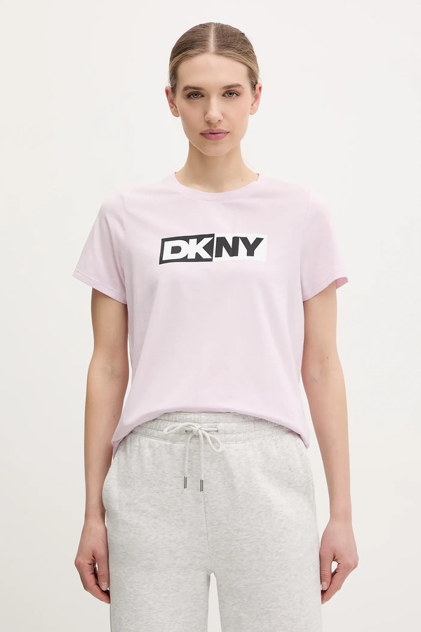 Футболка DKNY колір рожевий