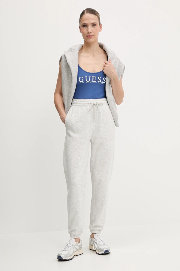 Топ Guess SUNFLOWER колір фіолетовий фото 2