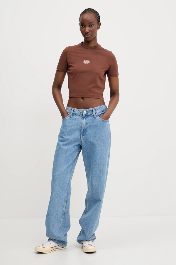 Футболка Dickies колір коричневий