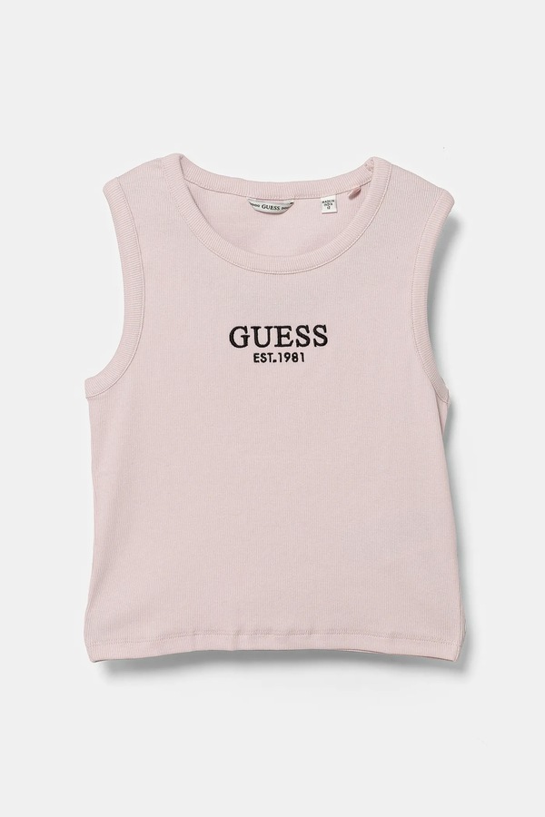 Дитячий топ Guess колір рожевий