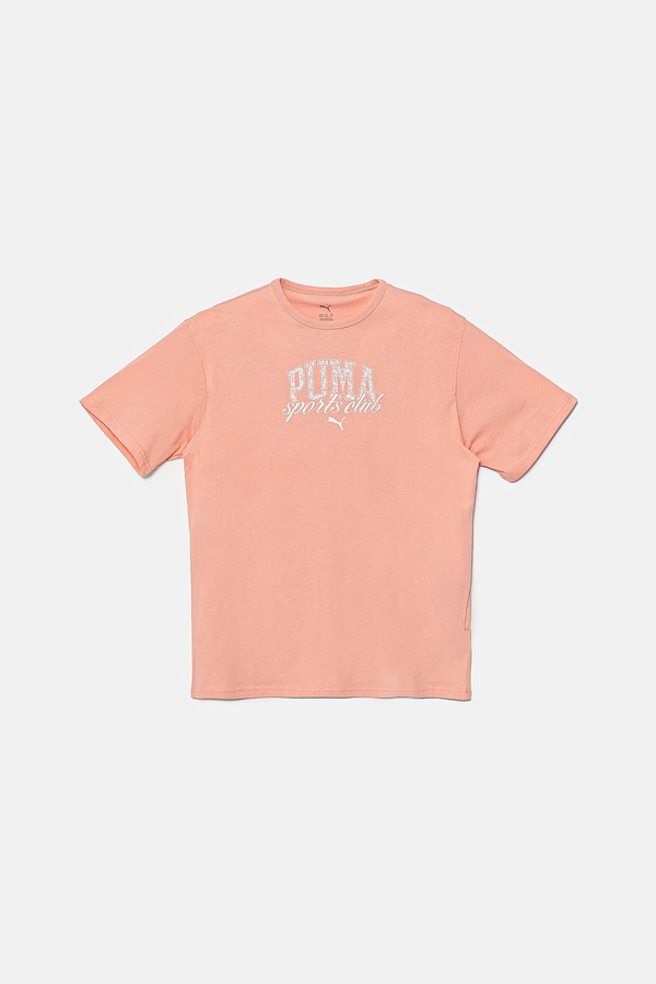 Дитяча бавовняна футболка Puma CLASS Tee II G колір помаранчевий