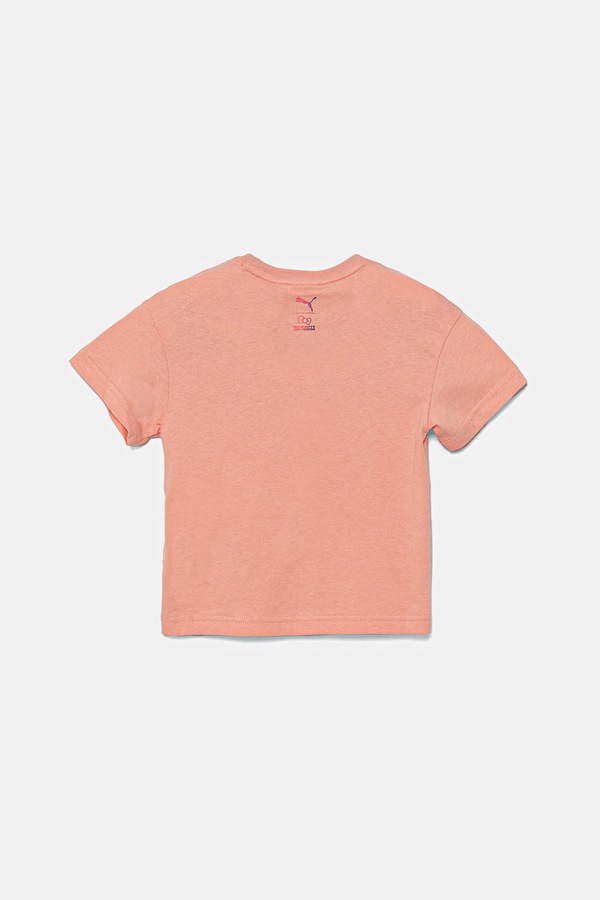 Дитяча бавовняна футболка Puma HELLO KITTY & FRIENDS Relaxed Graphic Tee колір помаранчевий