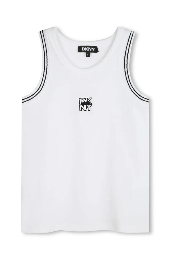 Дитячий топ DKNY колір білий
