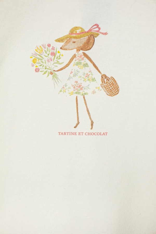 Футболка для немовлят TARTINE ET CHOCOLAT колір бежевий фото 3
