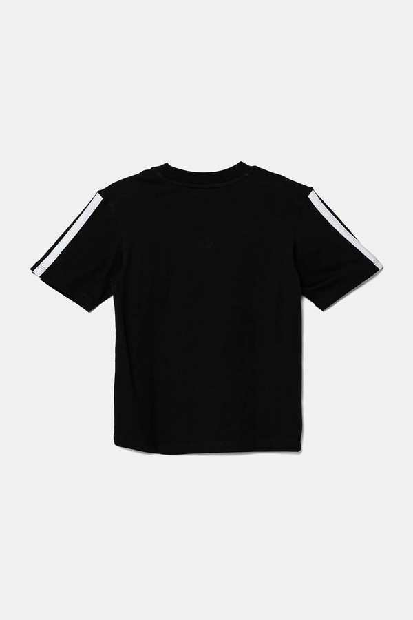 Хлопковая футболка adidas цвет черный фото 2