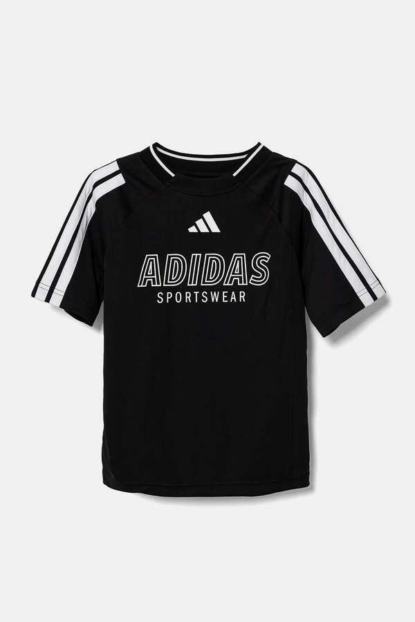 Дитяча футболка adidas колір чорний