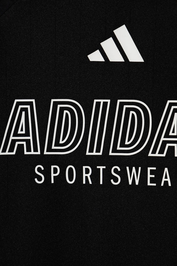 Дитяча футболка adidas колір чорний фото 3