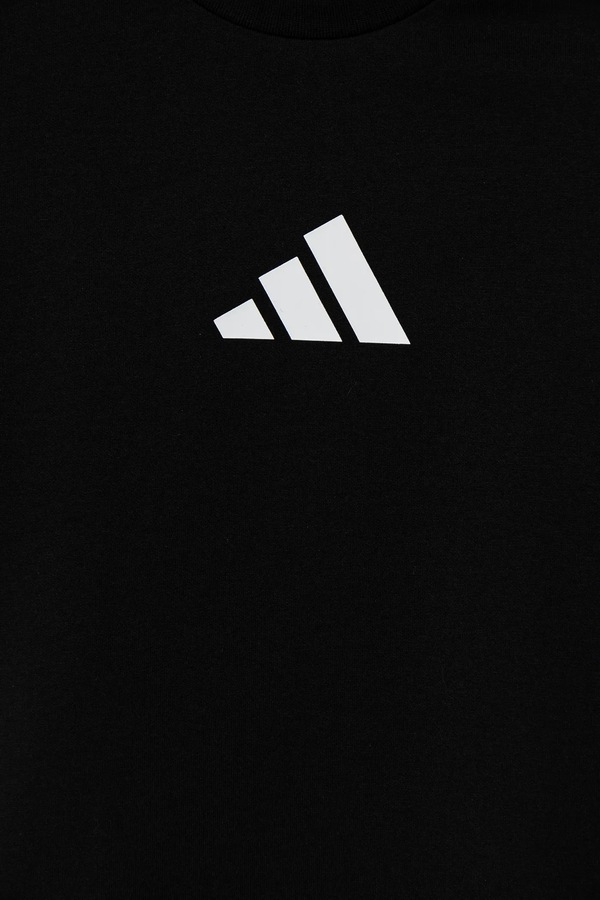 Дитяча футболка adidas колір чорний фото 3