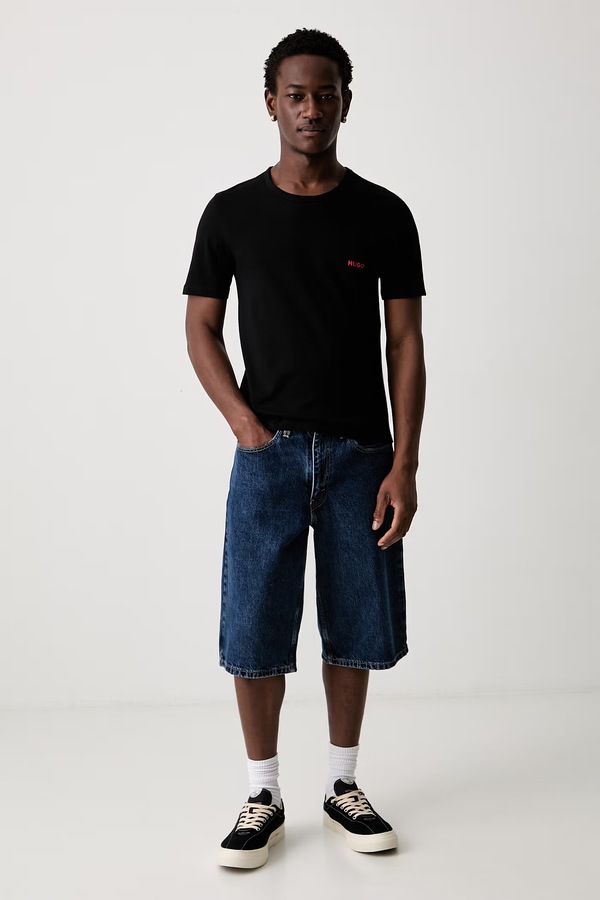 Футболка мужская хлопковая T-SHIRT RN TRIPLET P 3 шт. HUGO цвет разноцветный