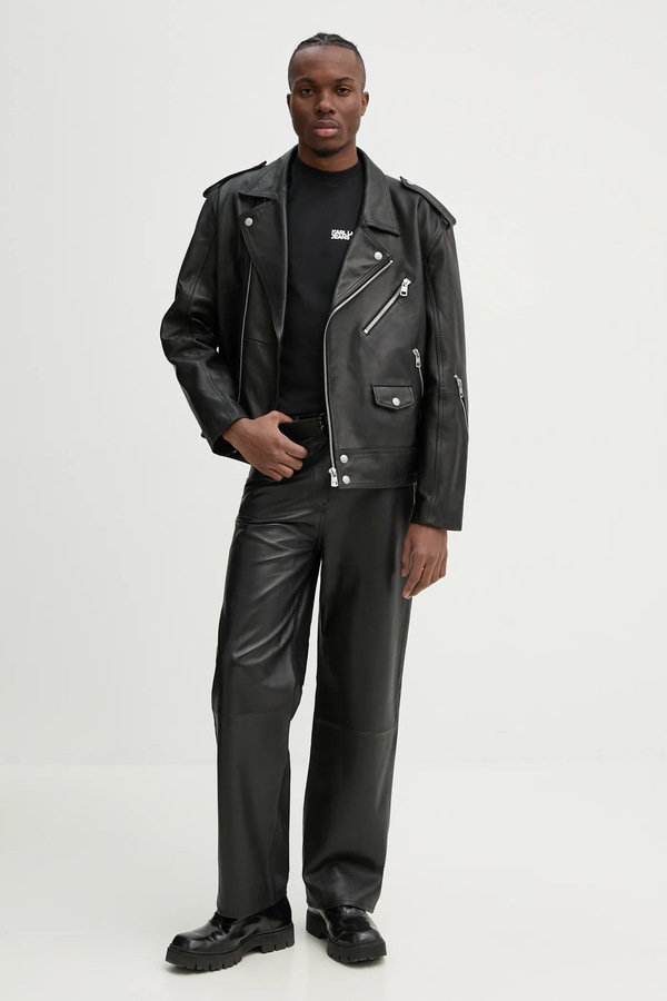 Футболка чоловіча бавовняна Karl Lagerfeld Jeans колір чорний