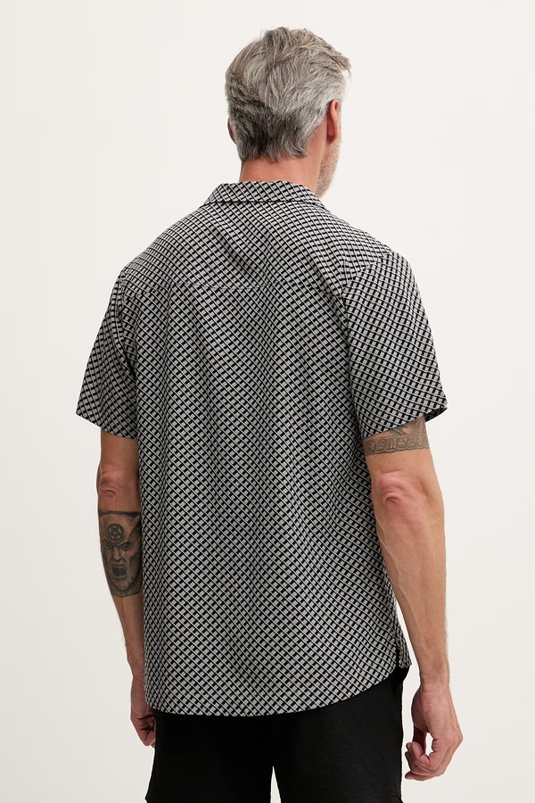 Пляжна сорочка чоловіча BOSS Beach Shirt колір сірий