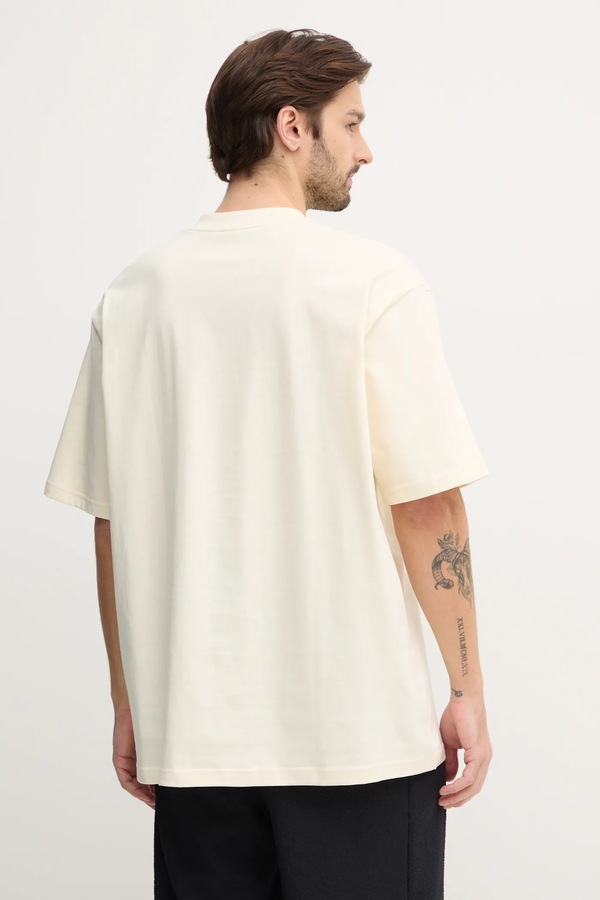 Хлопковая футболка adidas Originals FRONT ST TEE цвет бежевый фото 2