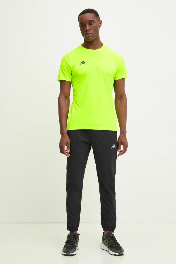 Бігова футболка adidas Performance Adizero колір зелений