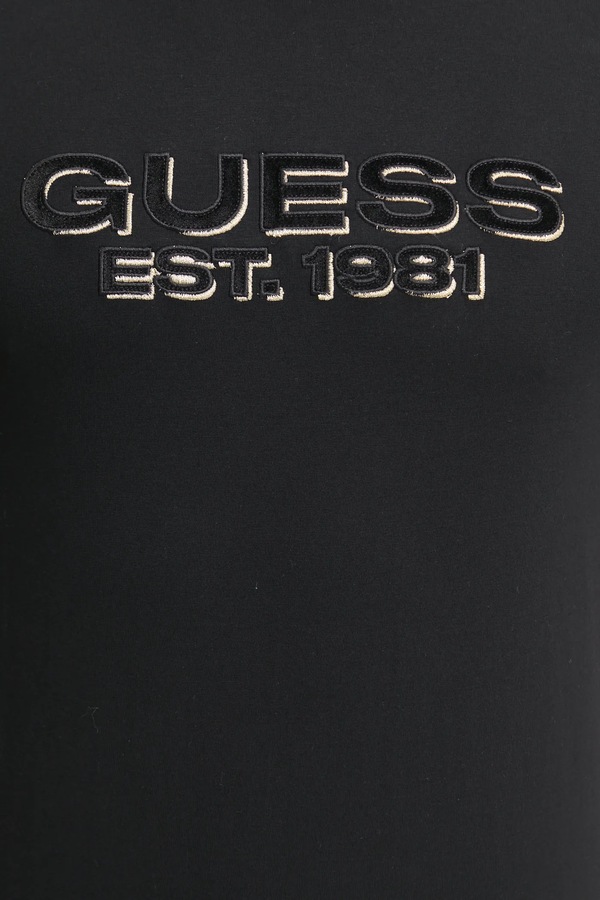 Бавовняна футболка Guess колір чорний фото 4